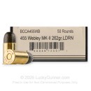 Bannerman 455 Webley Mk II Ammo For Sale - 262 Grain LRN - 50 Rounds