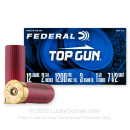 Bulk 12 Gauge Ammo - 2-3/4" Lead Shot Target shells - 1 1/8 oz - 7-1/2 shot - Federal Top Gun - 250 Rounds