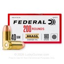 Federal Champion 40 S&W Ammo For Sale - 180 Grain FMJ - 1000 Rounds