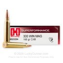 Hornady Superformance 300 Winchester Magnum Ammo For Sale - 165 Grain CX - 20 Rounds