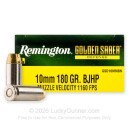 Remington Golden Saber Defense 10mm Auto Ammo For Sale - 180 Grain BJHP - 20 Rounds
