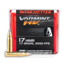 17 Hornady Magnum Rimfire (HMR) - 17 Grain V-MAX - Winchester Varmint - 1000 Rounds
