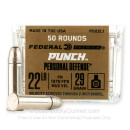 Premium 22 LR Ammo For Sale - 29 Grain FN Ammunition in Stock by Federal Punch - 50 Rounds