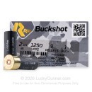 Cheap 12 Gauge Ammo For Sale - 2-3/4” 9 Pellets #1 Buck Ammunition in Stock by Rio Royal - 25 Rounds
