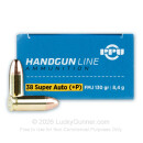 Bulk 38 Super Automatic +P Ammo For Sale - 130 gr FMJ Prvi Partizan Ammunition For Sale - 500 Rounds