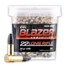 Bulk 22 LR Ammo For Sale - 38 Grain LRN Ammunition in Stock by Blazer Bucket - 1500 Rounds