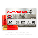 Cheap 12 Gauge Ammo - 2-3/4" - 00 Buck - Game Shot Shells - Winchester Super-X - 15 Rounds