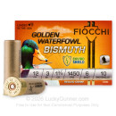 Premium 12 Gauge Ammo For Sale - 3” 1-3/8oz. #6 Shot Ammunition in Stock by Fiocchi Golden Waterfowl Bismuth - 10 Rounds