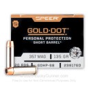 357 Mag - 135 gr JHP - Speer Gold Dot - Short Barrel - 20 Rounds