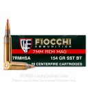 Fiocchi Hyperformance 7mm Remington Magnum Ammo For Sale - 154 Grain SST - 20 Rounds