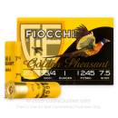 Premium 20 Gauge Ammo For Sale - 2-3/4” 1oz. #7.5 Shot Ammunition in Stock by Fiocchi Golden Pheasant - 25 Rounds