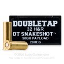 Doubletap SnakeShot 32 H&R Magnum Ammo For Sale - 90 Grain #9 Shot/Hardcast Wadcutter - 20 Rounds
