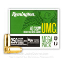Bulk 40 S&W Ammo For Sale - 180 Grain Metal Case Ammunition in Stock by Remington UMC - 1000 Rounds