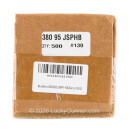 Zero Bullets for Sale - 380 ACP (.355") 95 Grain JSPHB - 500