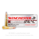 Cheap 303 British Ammo For Sale - 180 Grain PP Ammunition in Stock by Winchester Super-X - 20 Rounds