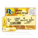 20 ga Ammo For Sale - 2-3/4" #1 Buck Ammunition by Rio 
