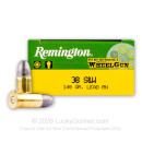 Cheap 38 S&W Ammo For Sale - 146 grain Lead Round Nose Ammunition in Stock by Remington Performance Wheel Gun - 50 Rounds