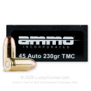 Cheap 45 ACP Ammo For Sale - 230 Grain TMJ Ammunition in Stock by Ammo Inc. - 50 Rounds
