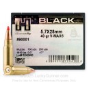 Hornady BLACK 5.7x28mm Ammo For Sale - 40gr V-MAX - 25rds