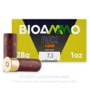 Bulk 12 Gauge Ammo For Sale - 2-3/4” 1oz. #7.5 Shot Ammunition in Stock by BioAmmo Rex Lead - 250 Rounds
