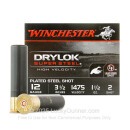 Premium 12 Gauge Waterfowl Ammo - Winchester Drylok Super Steel 3-1/2"  1-1/2 oz #2 Steel Shot - 25 Rounds