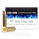 Premium 357 Mag Ammo For Sale - 125 Grain JHP Ammunition in Stock by Corbon - 20 Rounds