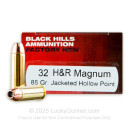 Cheap 32 H&R Ammo For Sale - 85 Grain JHP Ammunition in Stock by Black Hills - 50 Rounds