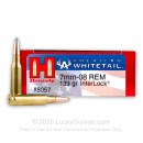 Bulk 7mm-08 Rem Ammo For Sale - 139 gr InterLock Soft Point - Hornady American Whitetail Ammo Online - 200 Rounds