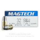 Cheap 32 S&W Ammo For Sale - 85 gr LRN Magtech 32 S&W Ammunition For Sale - 50 Rounds