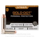Speer Gold Dot 327 Magnum Ammo For Sale - 100 Grain JHP - 20 Rounds