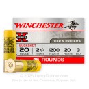 Cheap 20 Gauge Ammo For Sale - 2-3/4” 20 Pellets #3 Buckshot Ammunition in Stock by Winchester Super-X - 15 Rounds