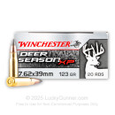 Premium 7.62x39 Ammo For Sale - 123 Grain Extreme Point Ammunition in Stock by Winchester Deer Season XP - 20 Rounds