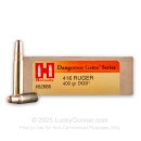 Premium 416 Ruger Ammo For Sale - 400 Grain DGS Ammunition in Stock by Hornady Dangerous Game Series - 20 Rounds