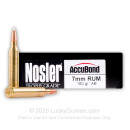 Premium 7mm Rem Ultra Mag Ammo For Sale - 160 Grain AccuBond Polymer Tip Ammunition in Stock by Nosler Trophy Grade - 20 Rounds
