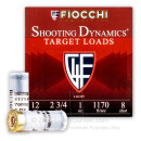 Cheap 12 Gauge Ammo For Sale - 2-3/4" #8 Ammunition in Stock by Fiocchi Shooting Dynamics - 250 Rounds