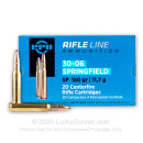 30-06 Ammo For Sale - 180 gr SP Soft Point Ammunition Online by Prvi Partizan - 20 Rounds