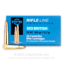 303 British Ammo For Sale - 180 gr SPBT Ammunition In Stock by Prvi Partizan
