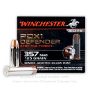 Bulk 357 Mag Ammo For Sale - 125 Grain JHP Ammunition in Stock by Winchester PDX1 Defender - 200 Rounds
