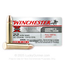 22 WMR Ammo For Sale - 40 gr FMJ - Winchester 22 Magnum Rimfire Ammunition In Stock - 50 Rounds