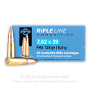 Brass Cased 7.62x39 Ammo In Stock - 123 gr FMJ - 7.62x39 Ammunition by Prvi Partizan For Sale - 20 Rounds