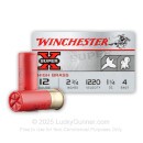 12 Gauge Ammo - Winchester Super-X Heavy Game Load 2-3/4" #4 Shot - 25 Rounds