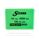 Bulk 44 Special (.429) Bullets for Sale - 180 Grain JHP Bullets in Stock by Sierra - 100