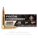 Fiocchi Hyperformance SBR Enhanced 308 Win Ammo For Sale - 125 Grain SST - 20 Rounds
