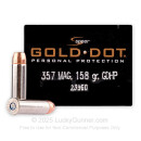 Premium 357 Magnum Defense Ammo For Sale - 158 gr JHP Speer Gold Dot Personal Defense Ammunition In Stock - 20 Rounds