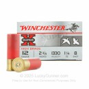 Premium 12 Gauge Ammo For Sale - 2-3/4" 1-1/4oz. #8 Shot Ammunition in Stock by Winchester Super-X - 25 Rounds