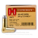 Premium 44-40 Win Ammo For Sale - 205 grain LFN Ammunition in Stock by Hornady Cowboy - 20 Rounds