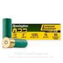 12 ga Ammo For Sale - 3" 00 Buck Ammunition by Remington