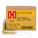 Premium 454 Casull - 300 gr JHP XTP - Hornady  - 20 Rounds