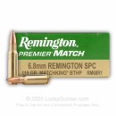 6.8 SPC Ammo In Stock  - 115 gr - Sierra MatchKing BTHP - Remington 6.8 Special Purpose Cartridge Ammunition For Sale Online