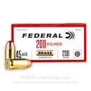 Bulk 45 ACP Ammo For Sale - 230 Grain FMJ Ammunition in Stock by Federal Champion - 1000 Rounds